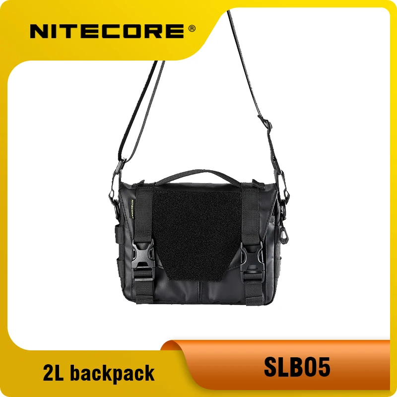 NITECORE 대용량 슬링 백, 핸드백, 방수, 600D 나일론 원단, SLB05, 2L