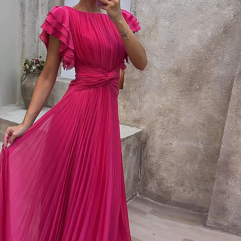 slim fit dress slacks Beaded Long Form-Fitting Prom Dress with Train main image 0