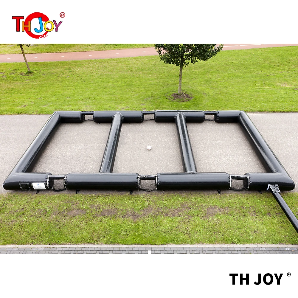 15X8X0.8 Mh Gonfiabile Triple Panna Campi Da Calcio, Bambini Funplay Gonfiabile Panna Calcio Arena