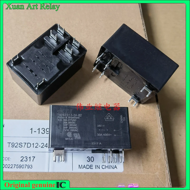 

（Brand-new）1pcs/lot 100% original genuine relay:T92S7D12-24-02 24V 6pins 30A