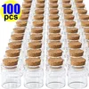 Mini Glass Bottles with Wood Cork Stoppers DIY Message Wishing Bottle Spice Storage Bottle Jars for Birthday Wedding Party Decor 1