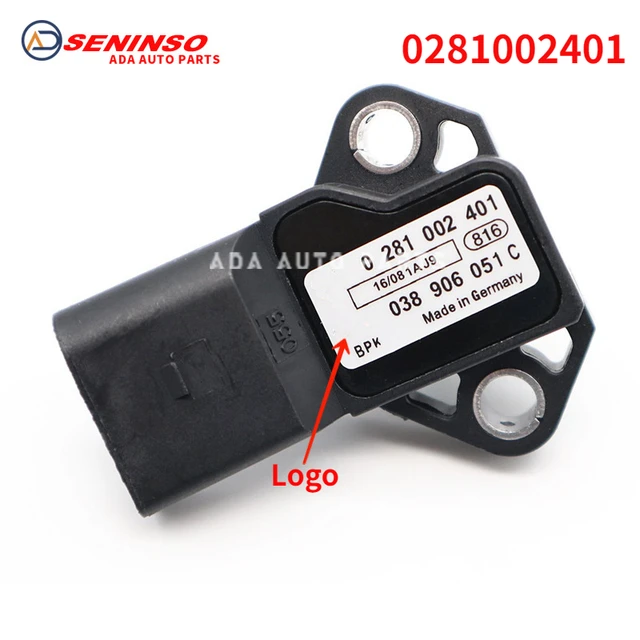 Brand New 0281002401 038906051C 103075 AS377 1581396 TP0004 Manifold  Pressure MAP Sensor For Beetle Golf Jetta Touareg - AliExpress