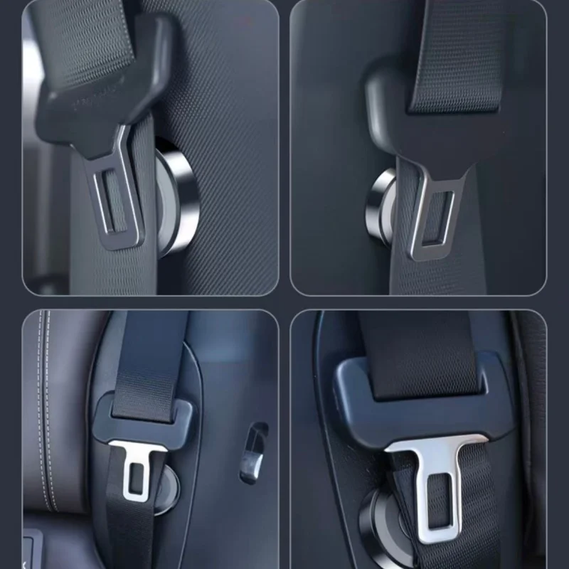 Adjustable Seat Belt Clip for Cars Secures and Stabilizes Belt to Prevent Slippage While Driving