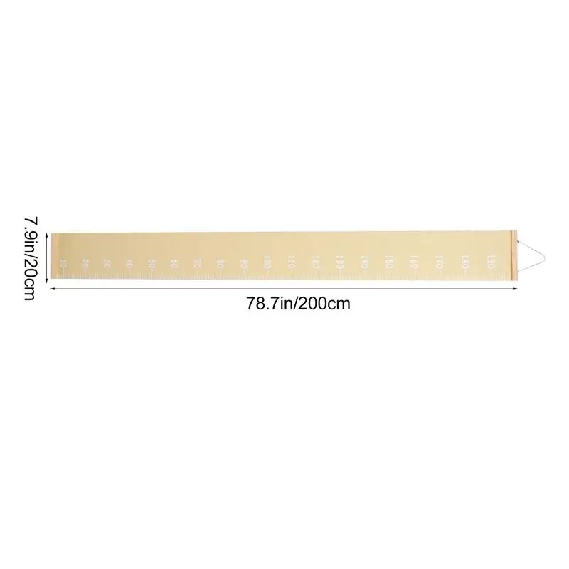 Nordic Style Oil Painting Canvas Cloth Hanging Decoration Kid Growth Height Chart Ruler Pendant Children Room Decoration