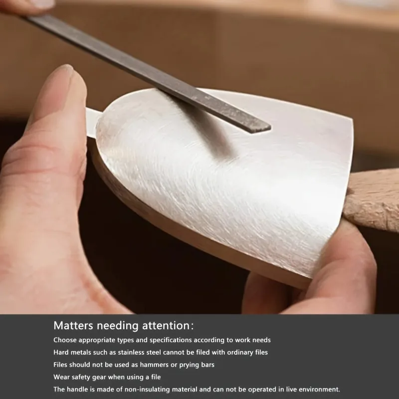 10 pcs MiNi  Needle File Set - High-Carbon Steel Precision Files with Non-Slip Handles for Wood, Plastic & Model Making