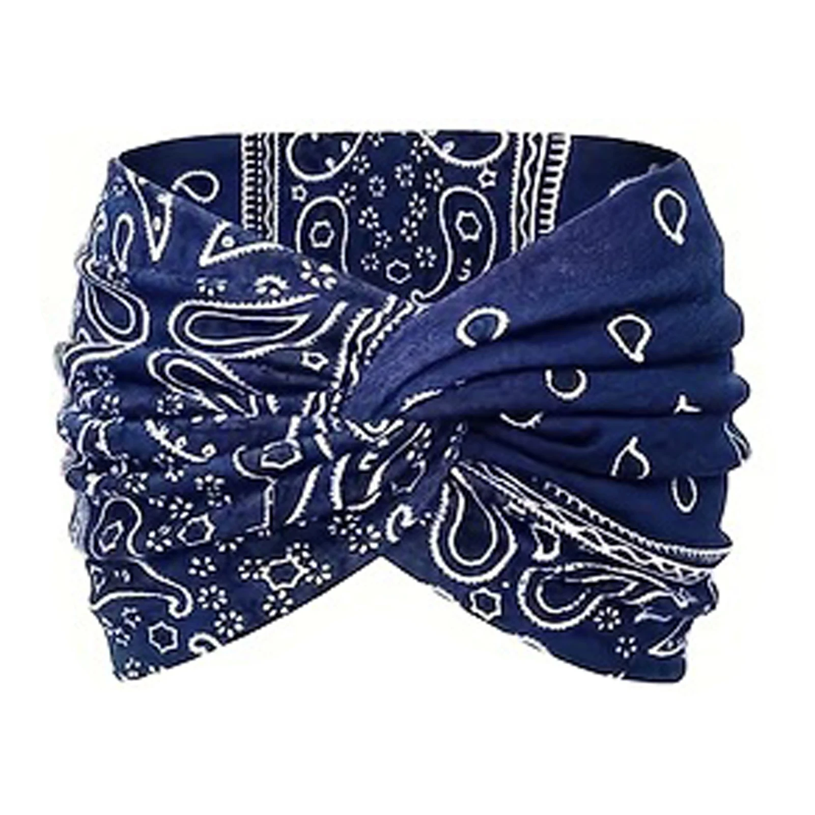 Women's Extra-Large Boho Fashion Twisted Headband - Wide Turban Yoga Hair Accessory