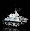 Heng Long 1/16 Ver 7.0 Snow Pro Sherman RC Tank 3898 360°Turret Metal Tracks Wheels Smoke Effect Armored Tank for Boys TH17700 3