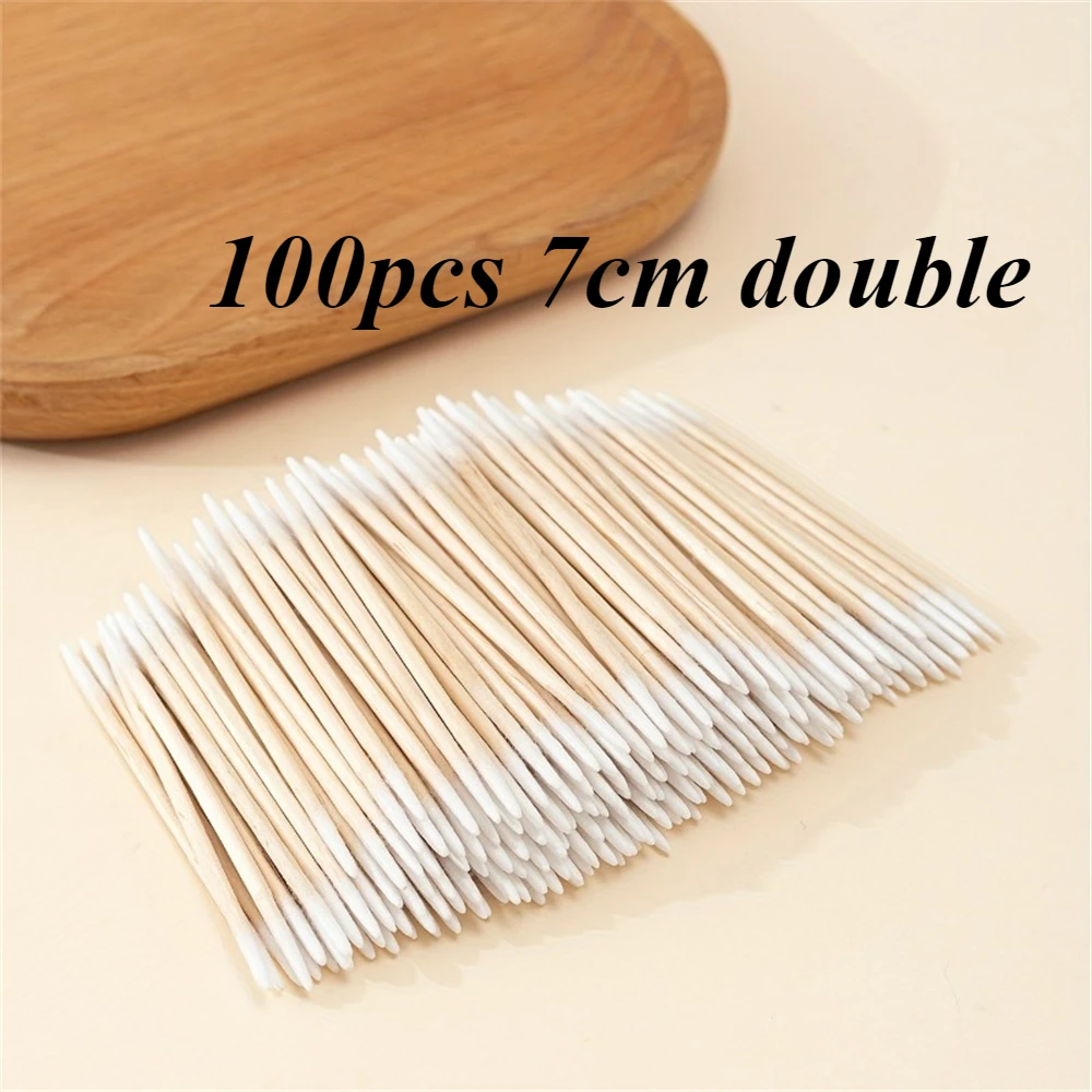 Disposable Wooden Micro Bud Swabs - Lint-Free Eyelash Extension & Glue Removal Tool Kit