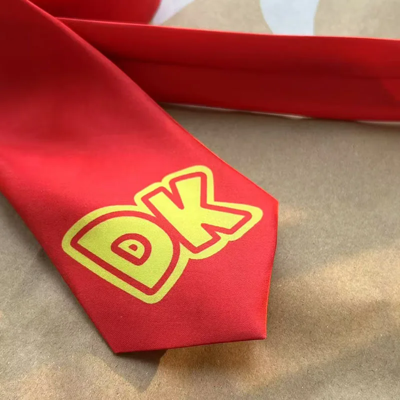 DK Mariohe Bros Cosplay Krawatte Kostüm Zubehör Film Pfirsich Cos Prinzessin Rote Krawatte Halloween Prop Für Weiblich Männlich Erwachsene – Detail 4