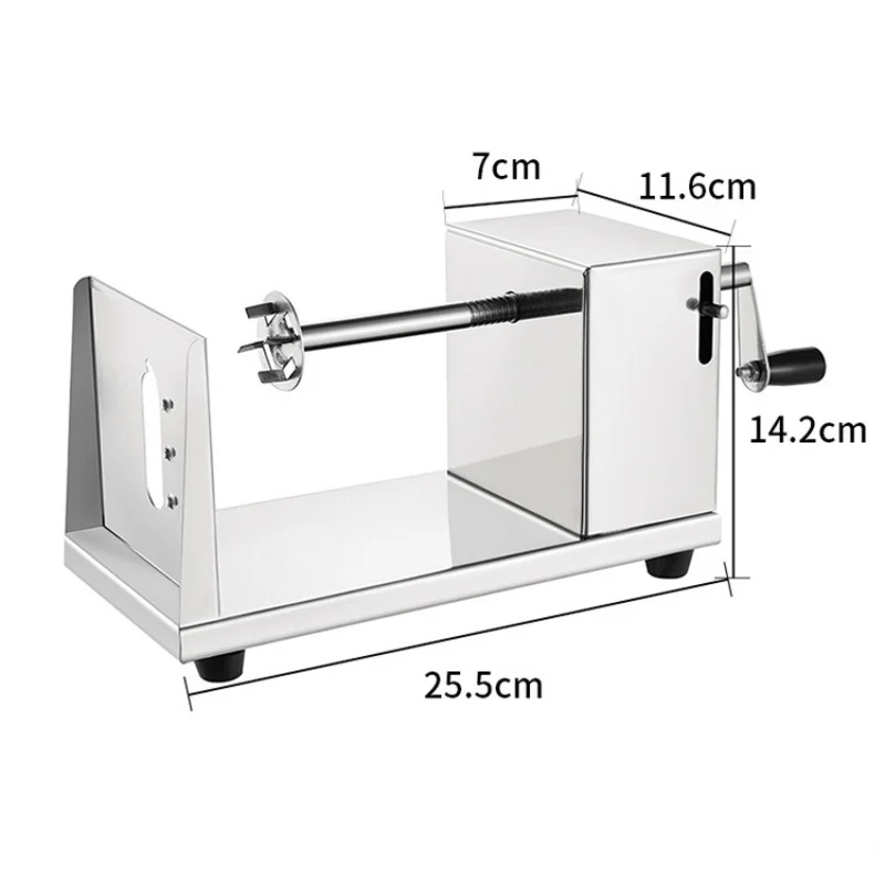 Manual Stainless Steel Cyclone Potato Tower Machine Twisted Potato Slicer Spiral Slicer French Fries
