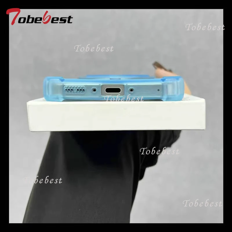 Airbag Shockproof Magnetic Wireless Charging Clear Silicone Phone Case