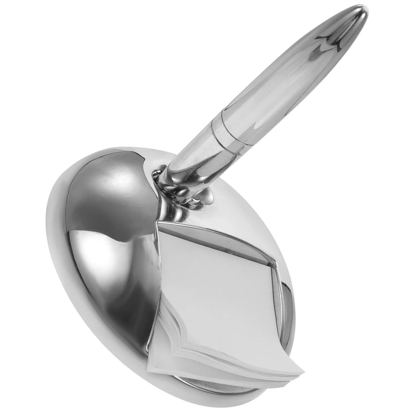 

Tofficu Pen Holder Sliver Guest Pen Stand Metal Signing Set Ballpoint Base Business Writing Wedding Engagement Party