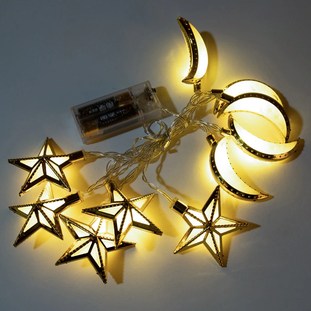 1.6m 10 LEDs Ramadan Fairy Lights String Lights Eid Decoration Hanging