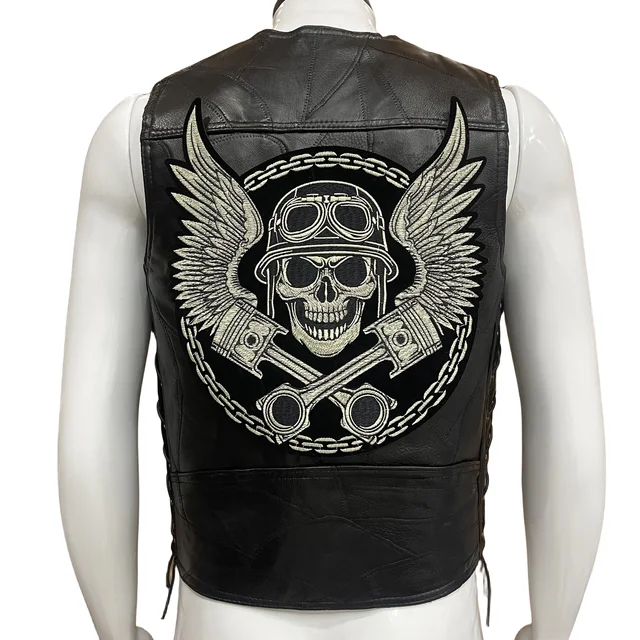 Gilet Per Moto In Pelle Gilet In Pelle Per Motociclisti Stile