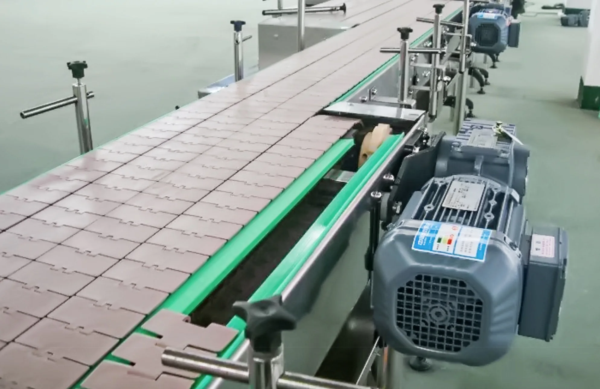 chain superior plana da placa chain plástica de 190.5mm