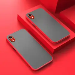 Skin Feel Matte Shockproof Phone Case - Elegant Armor Silicone Back Cover for A03 Core (Red)