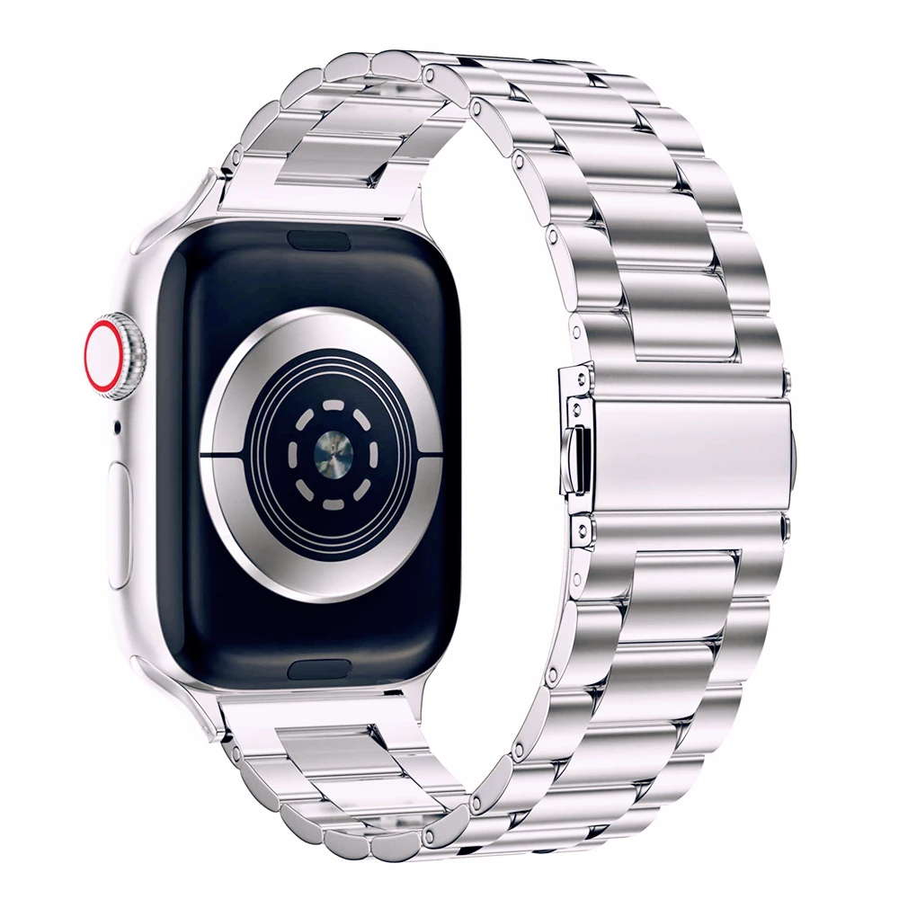 Sleek Stainless Steel Metal Strap