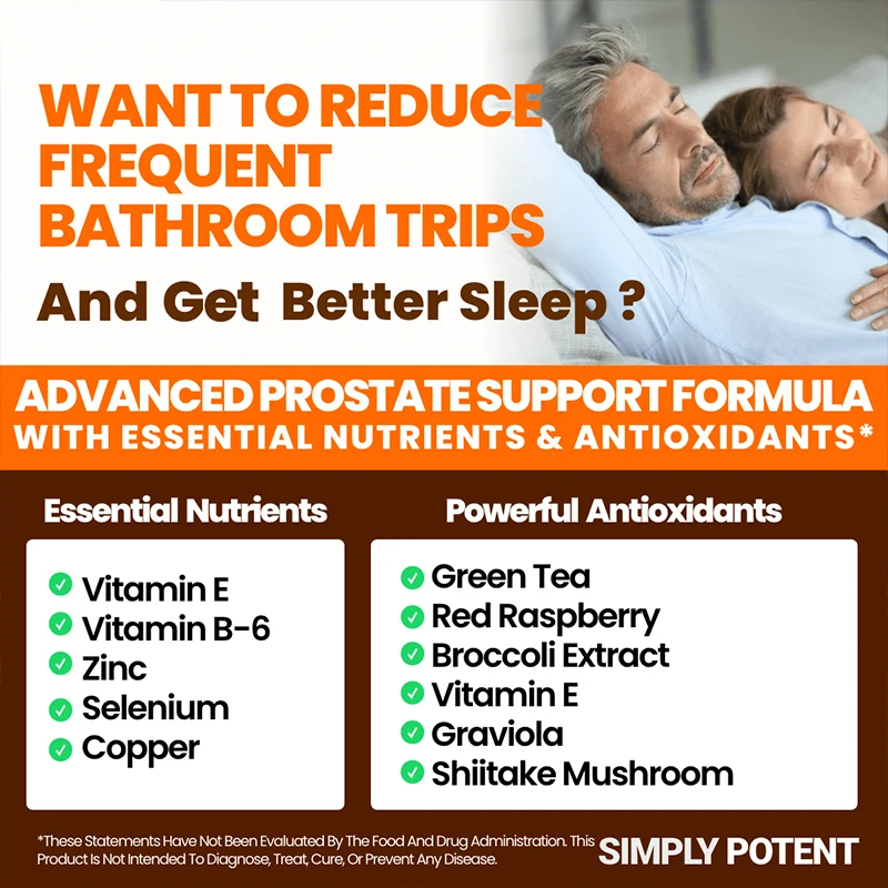 Capsules With 33 Active Ingredients To Support Healthy Prostate Function Urinary Tract Health
