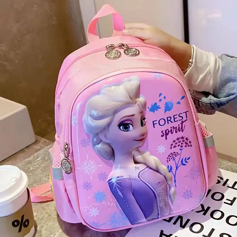 2022 Disney Frozen Kindergarten Backpack For Girl Elsa Anna Primary Student Shoulder Orthopedic Bag Kids Birthday Gifts Mochilas
