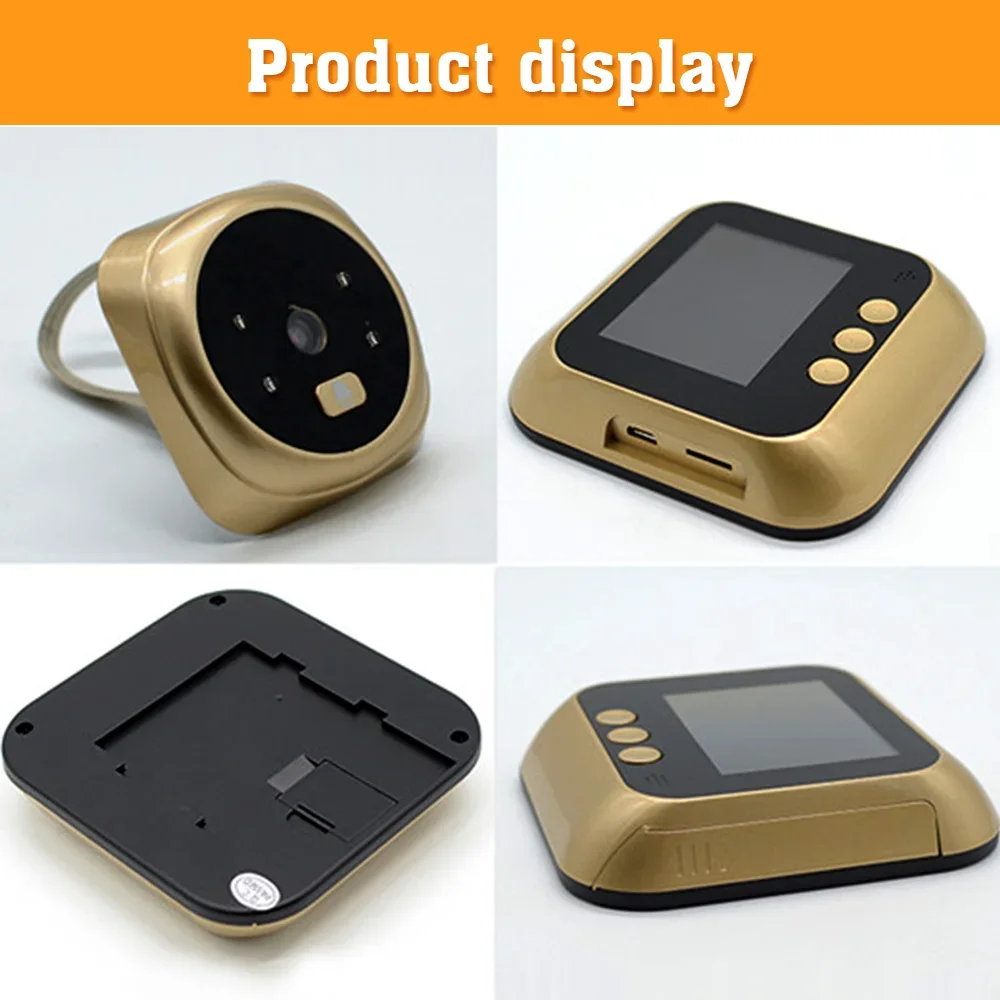 جرس باب يتضمن شاشة عرض فيديو، كاميرا مراقبة الباب،...