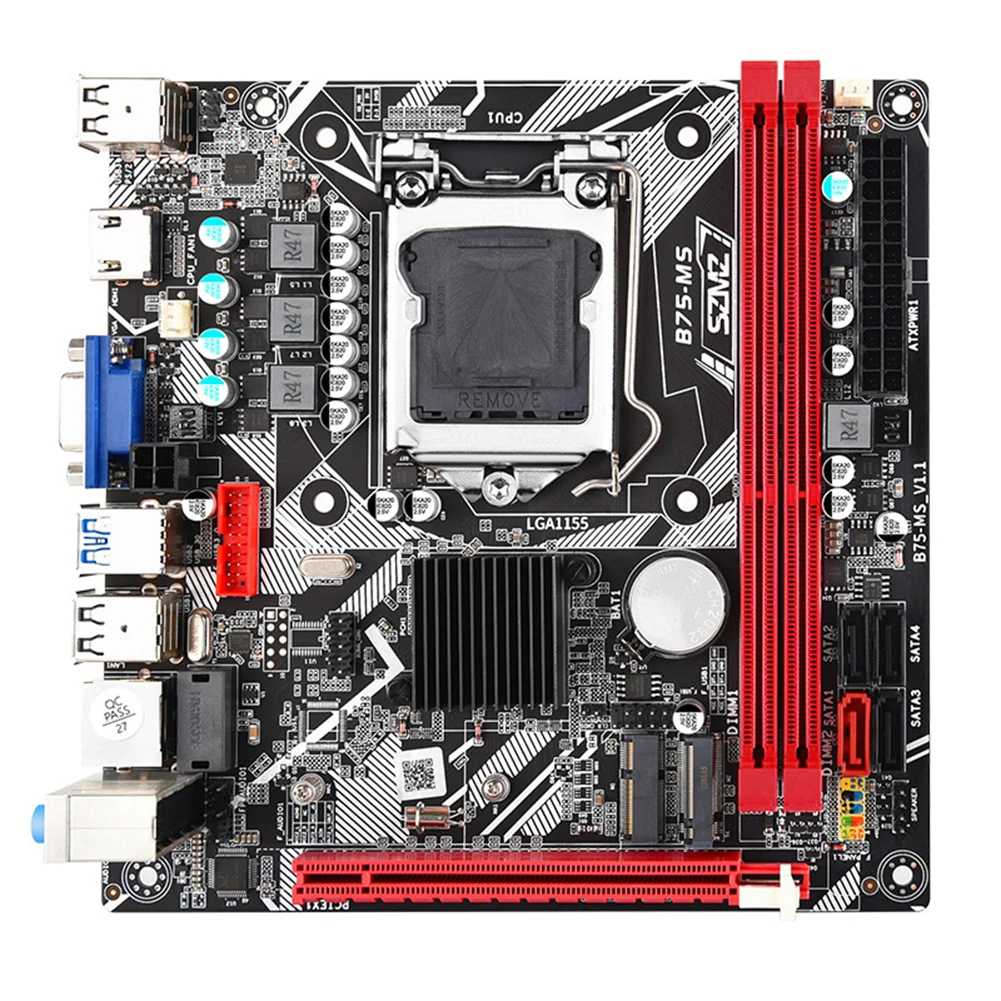 PC ӿ B75-MS , ִ 뷮 16GB κ, PCIe 16x,  , LGA 1155, USB3.0, SATA3.0, 24 