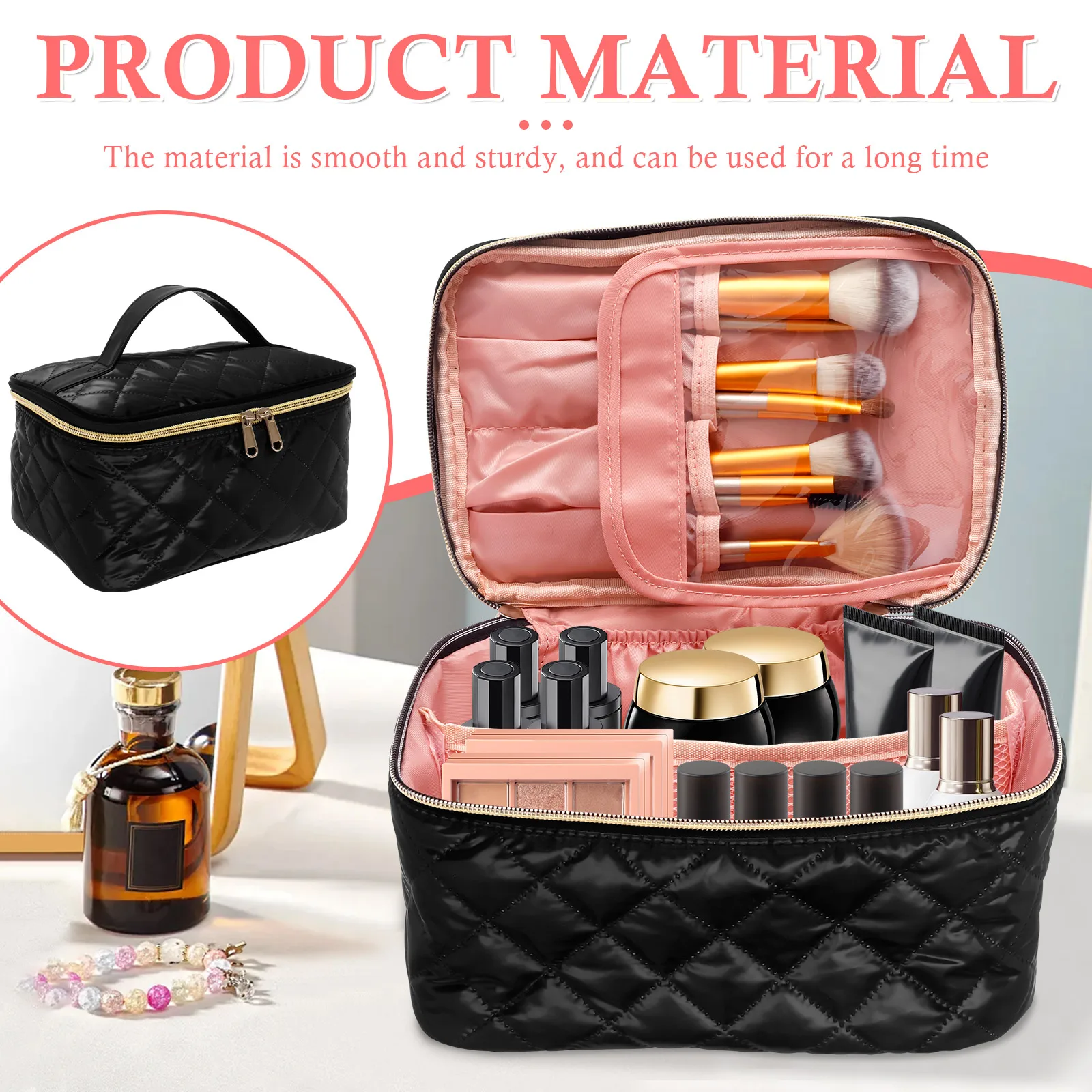 Portable Polyester Nail Polish Storage Bag