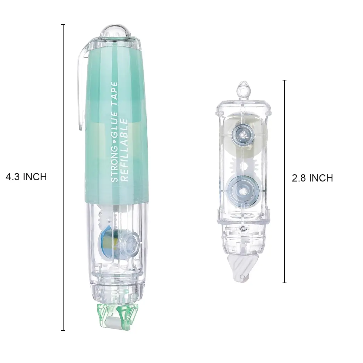 Double Sided Tape Roller with Tape Refills, Retractable Scrapbooking Glue Tape Roller, Adhesive Tape Dispenser 4