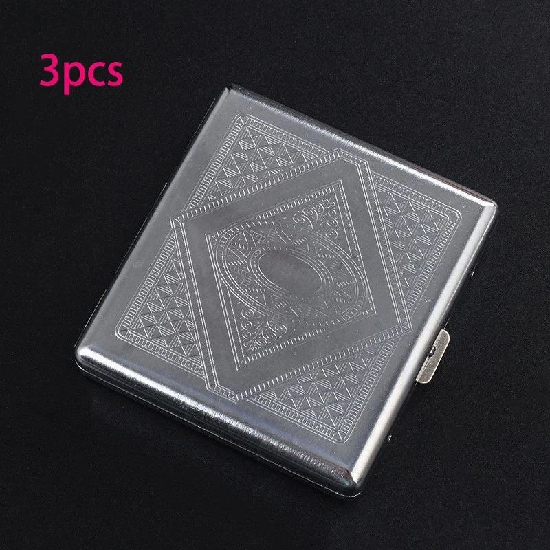 Compact and Sleek Metal Cigarette Storage Case - Holds Up to 20 Cigarettes