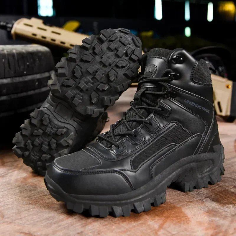 Men Outdoor Boots Waterproof Ankle Desert Hiking Work Safety