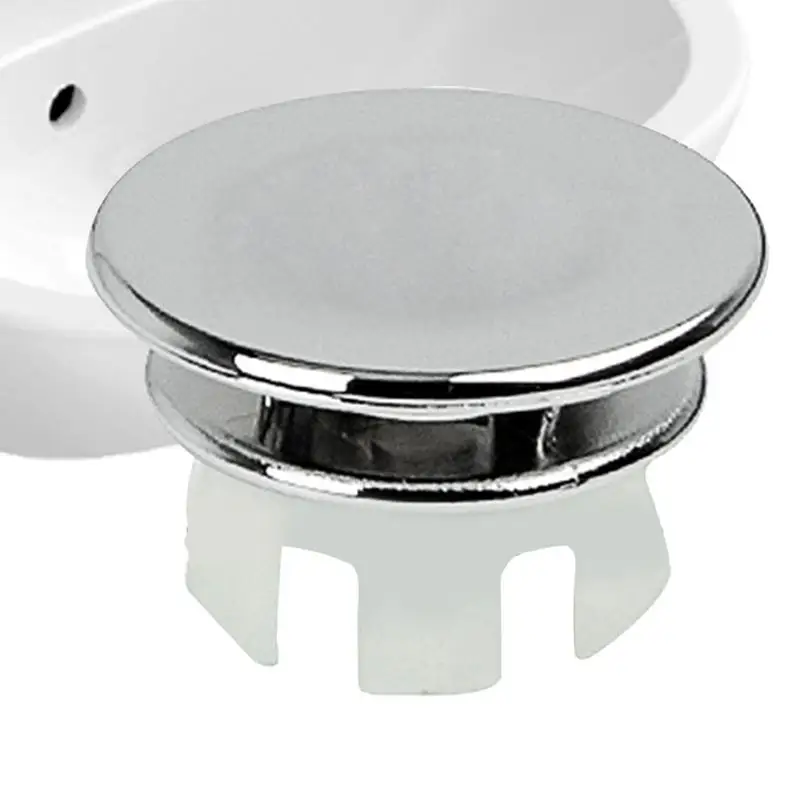 22-24mm Double Layer Sturdy Sink Hole Round Overflow Cover Sink Overflow Ring Sink Basin Overflow Trim Ring For Bathroom