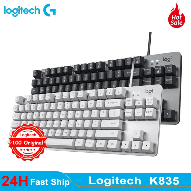 

Logitech K835 Mechanical keyboard Wired Gaming Keyboard TKL 84-key floating keycap For Desktop Laptop PC Office Gamer Keyboard