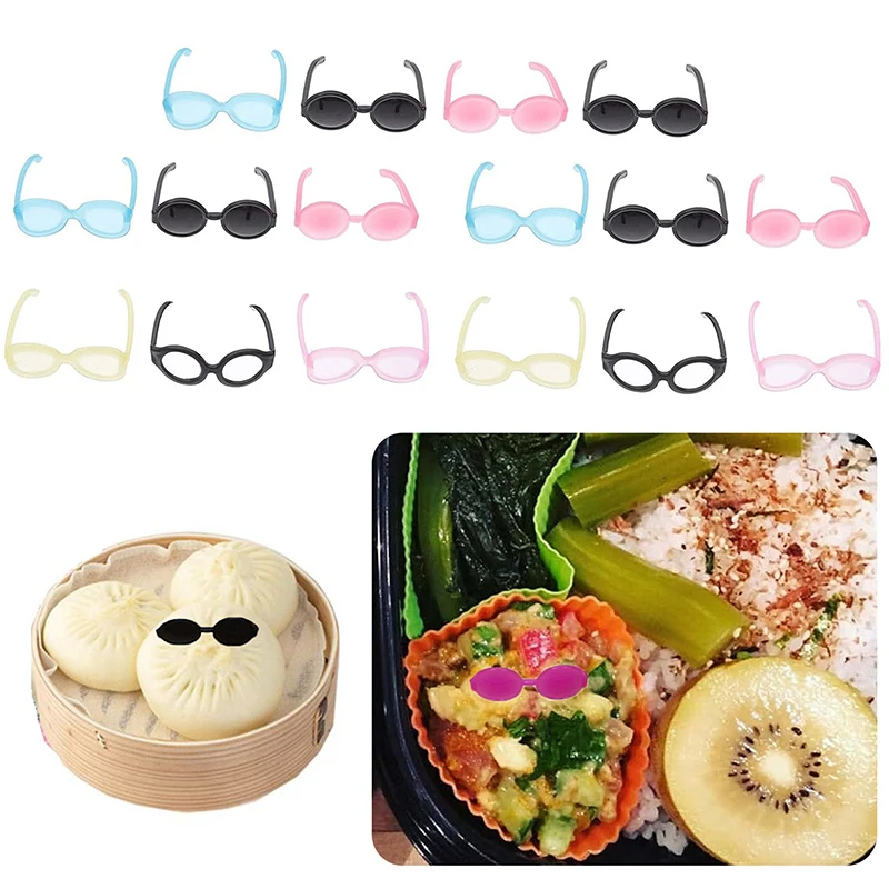 

10/20 шт., декоративные инструменты Bento, Ланч-бокс, пищевые очки, головные уборы, буфет, сэндвич-терпер, декор для украшения Bento