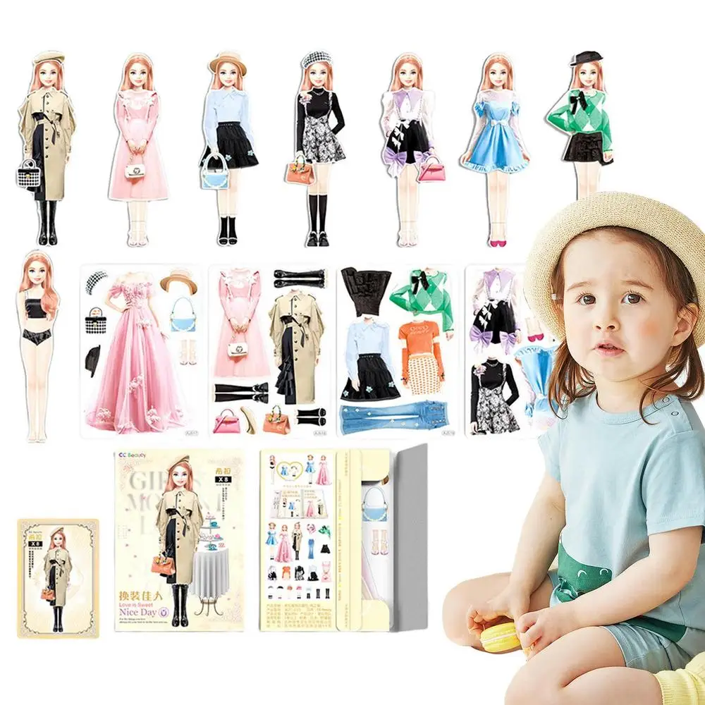 Magnetic Paper Dolls Creative Funny People Clothes Dress Up Dolls Child Pretend Play Toys Puzzles Game For Girls Kids Boys 26 Magnetic Paper Dolls Creative Funny People Clothes Dress Up Dolls Child Pretend Play Toys Puzzles Game For Girls Kids Boys