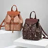 High Quality Patterned Leather Women's Backpack 2024 New Student Backpack Versatile Crossbody Bags Gradient Color Women's Bag 6