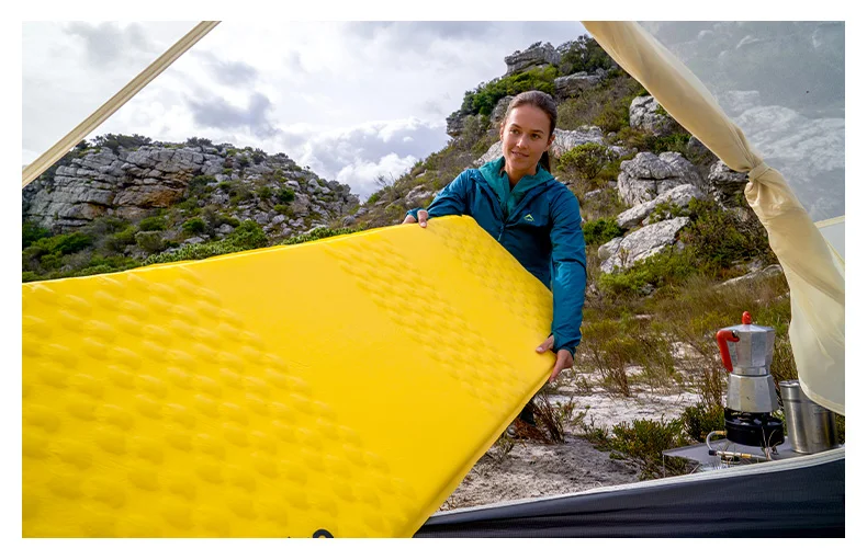 Naturehike R 3,5 selbstaufblasende Matratze, zusammenklappbar, aufblasbar, Schaumstoff-Isomatte, 20D-Nylon, TPU, Campingmatte, leicht, für Strand, Reisen – Detail 11