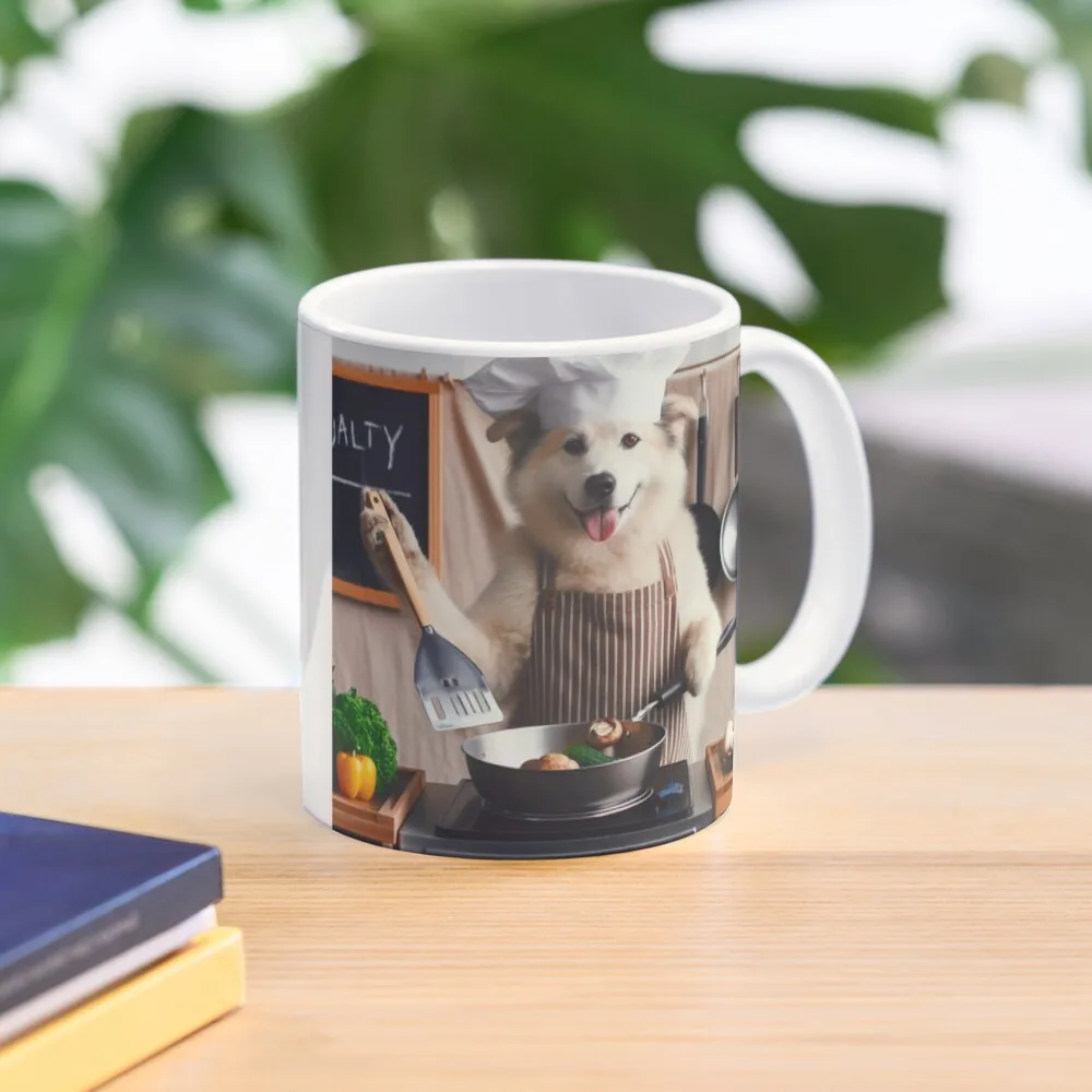 

Dog Cooking Coffee Mug Cold And Hot Thermal Glasses Customizable Cups Mug