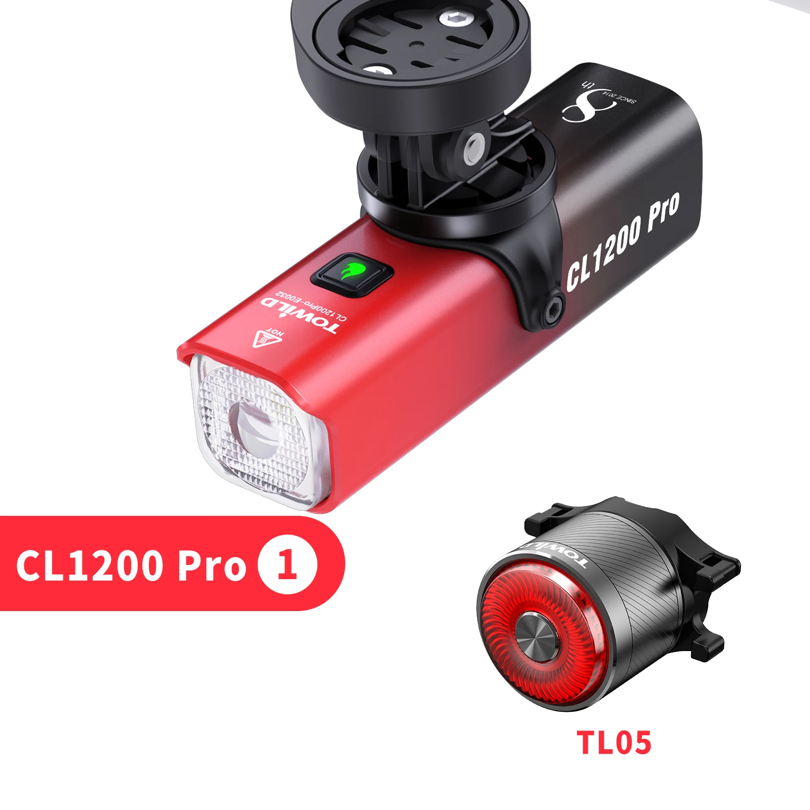 アクセサリー bryton rider420 TOWiLD CL1200 TOWILD CL1200Pro Bicycle Light 5000mAh Smart Bike Light