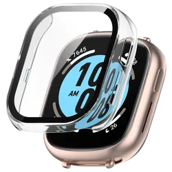 Premium Hard PC Frame Bumper Case with HD Slim Tempered Glass Screen Protector - Anti - Scratch Design (Translucent)