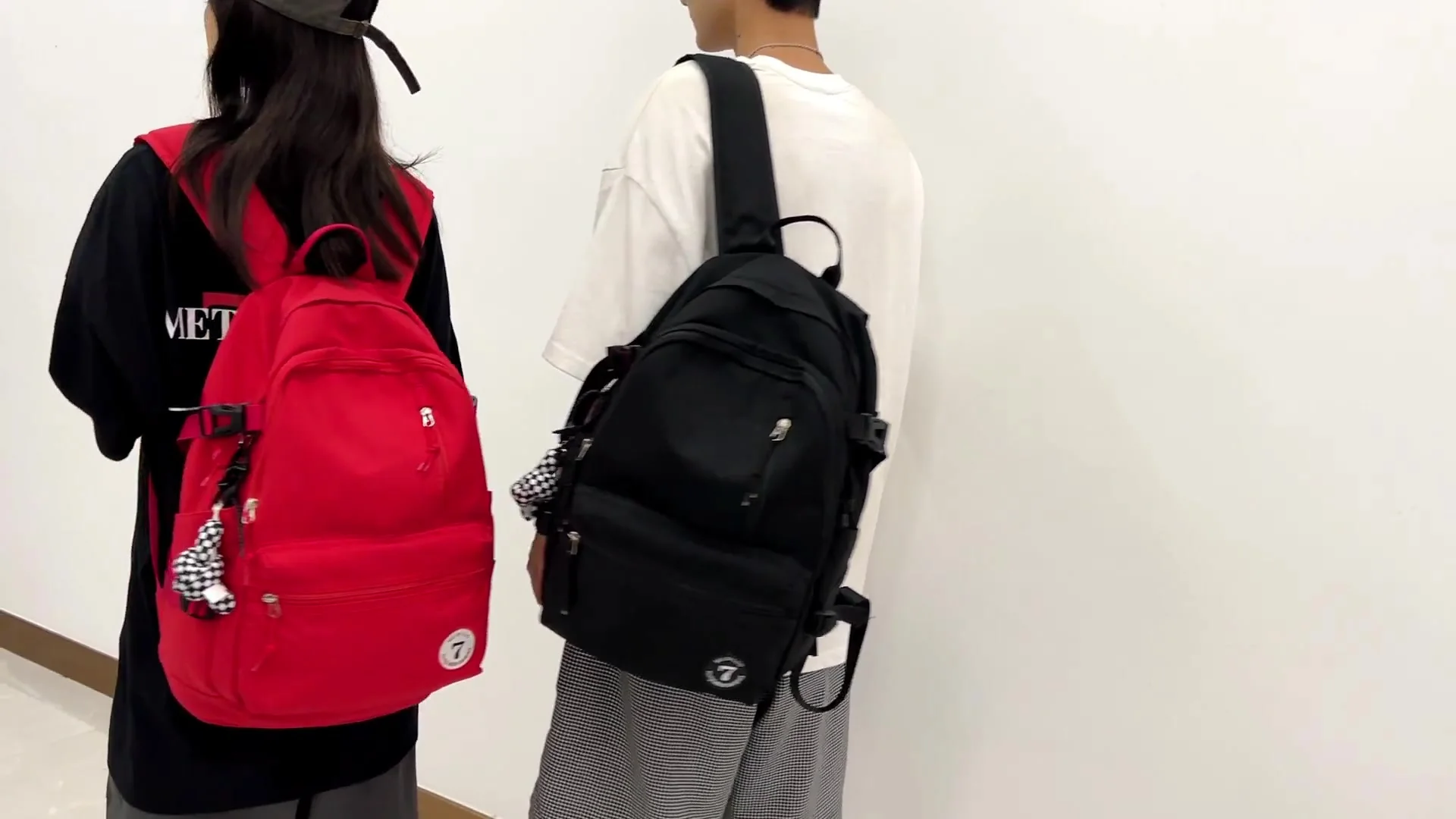 Lot de 10pcs Sac à Dos Scolaire pour Filles garçon Sac à Dos Esthétique Cartable Scolaire blanc - Porte-cigarettes - Achat & prix