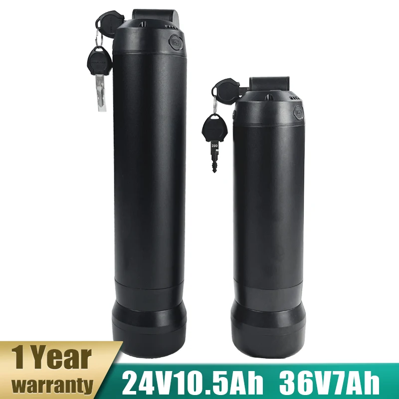 

24v ebike battery 8.7ah 10.5ah reention downtube ebike battery 36v 7ah bottle type ebike batteries with charger