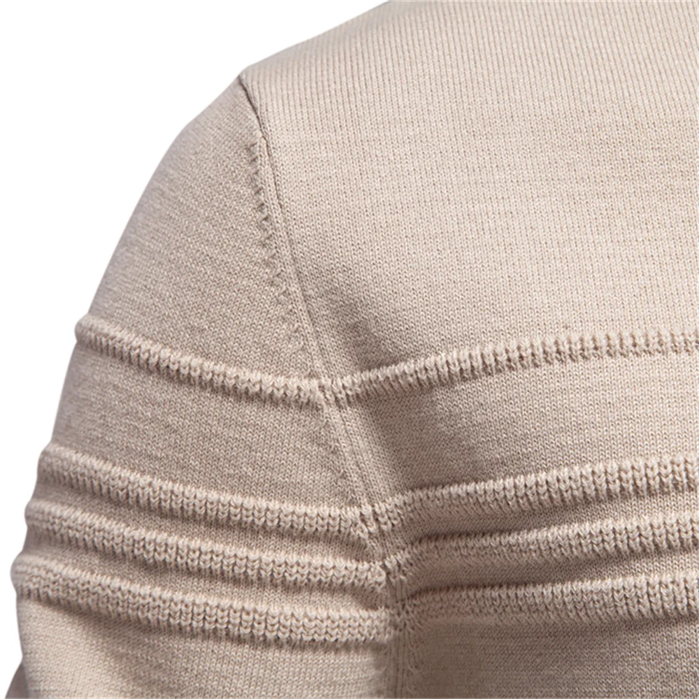 AIOPESON Mens Crewneck Pullover Sweater Knitted Cotton Stripped Quality Autumn Winter Warm Sweaters for Men 5