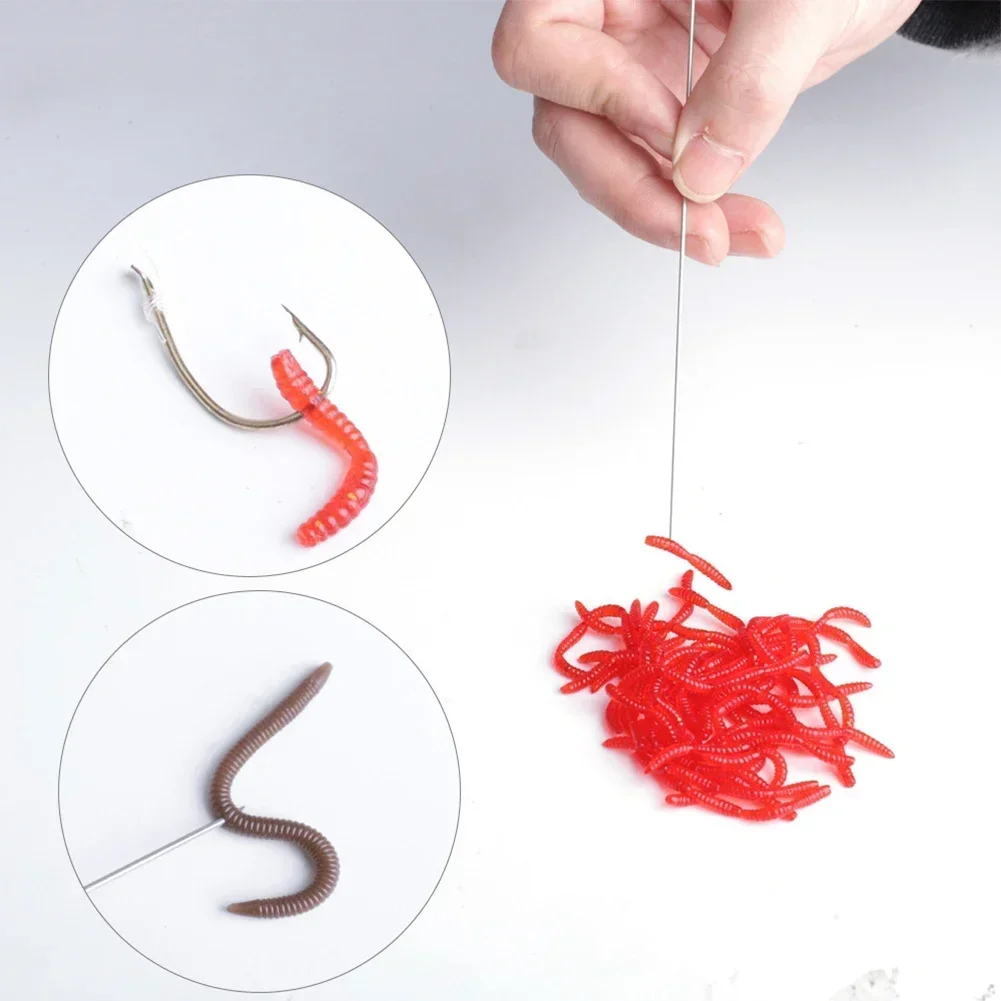 Bait Punch Needle Earthworm Hooking Needle Fishing Trips Outer Diameter 0.8mm Outer Diameter 1.0mm 1.2mm fishing bait needle