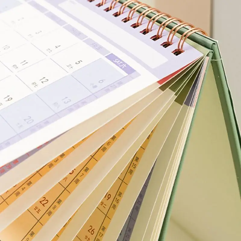 Desk Calendar Minimalist Office Desktop Decoration Simple And Fresh Calendar Schedule Notebook Exquisite Ornaments For Office