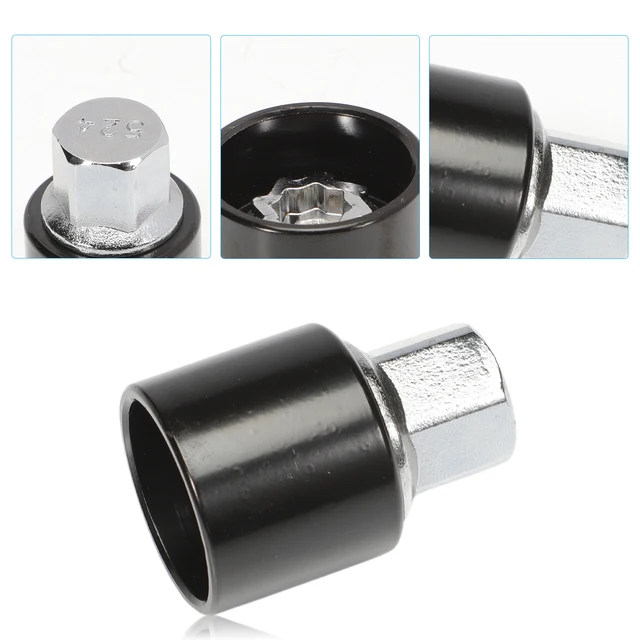 Skoda Security Master Locking Radmutter Schlüssel Bolzen Schraubensicherung 387339263754