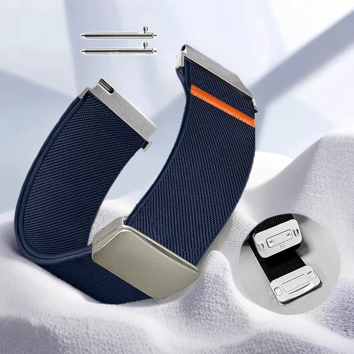 Nylon Magnetic Replacement Watch Band - 20mm/22mm Strap