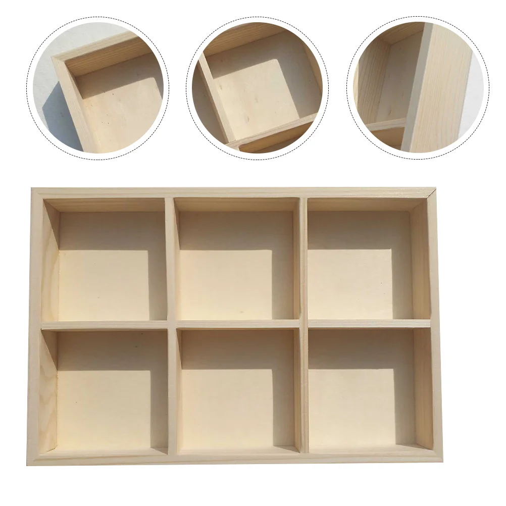 

Craft Organizers and Storage Pen Holder for Desk Painting Stick Box Painting Stick Box Wooden Pigment Box