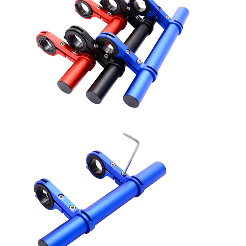 TTPRO 30cm Aluminum Bicycle Handlebar Extended Bracket MTB Bike Front Light Expansion Road Cycling Light Extender Rack Part