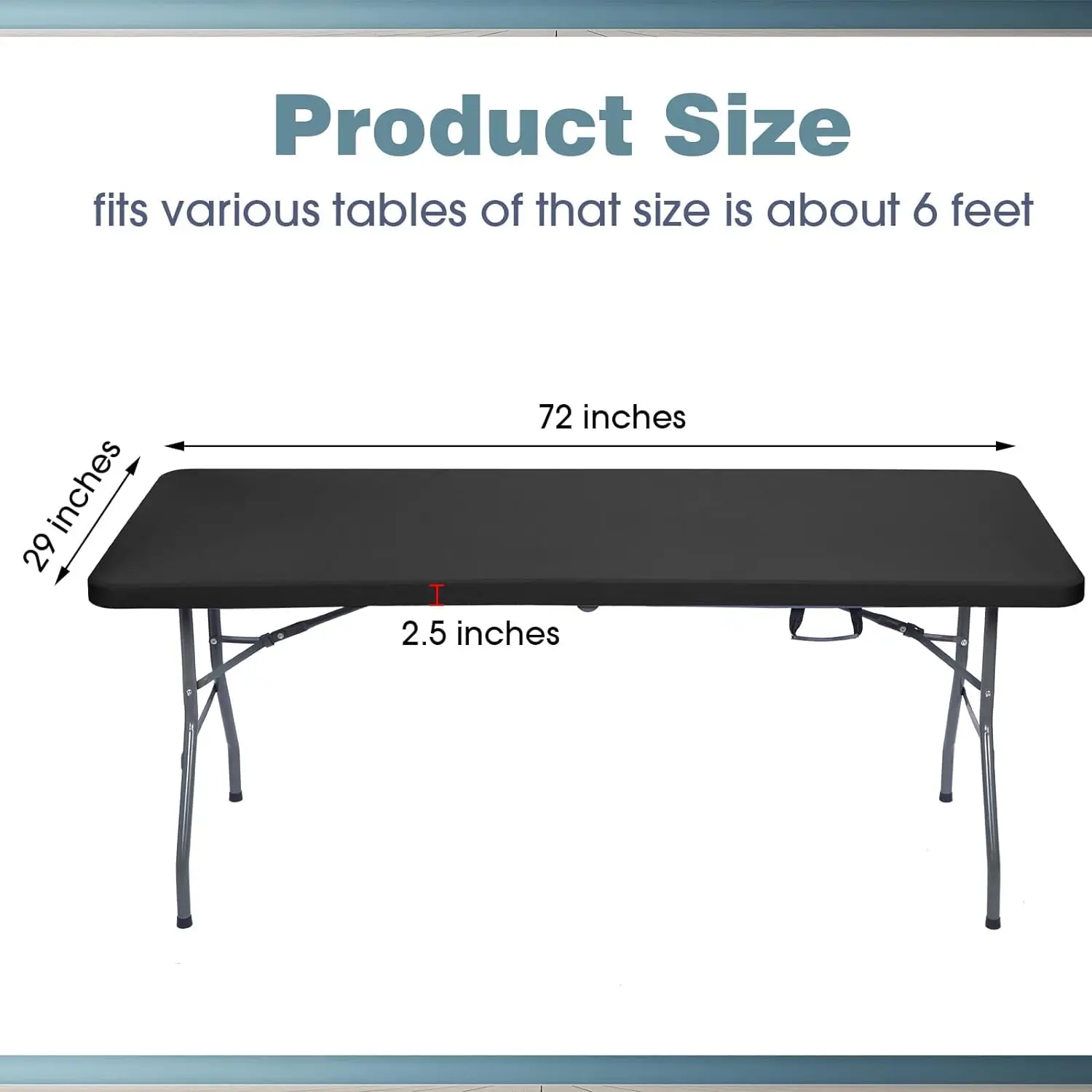 Cross-border Supply Elastic Tablecloth Rectangular Elastic Tablecloth Banquet Desktop Cloth Table Skirt