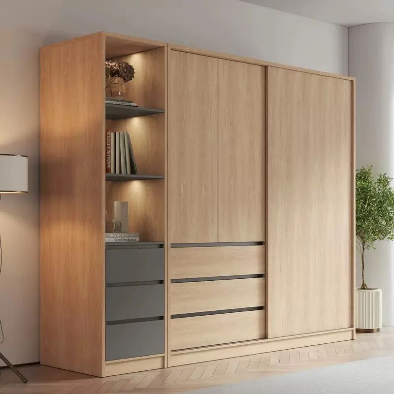 

Jeans Entry Wardrobe Clothes Oganizers Modern Bedroom Nordic Wooden Wardrobe Divider Vintage Unique Quarda Roupas Decoration