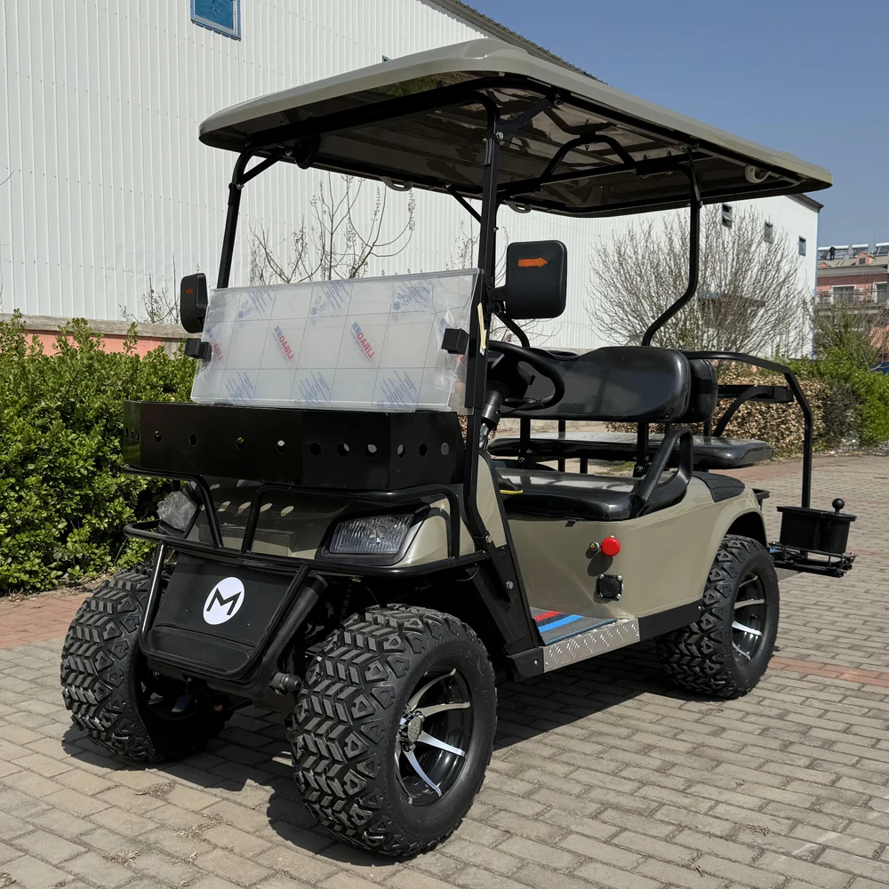 2024 Evolution Più Veloce 72V Batteria Al Litio Golf Buggy Cart Pannelli Solari Powered Street Legal 6 Posti Golf Cart Elettrico
